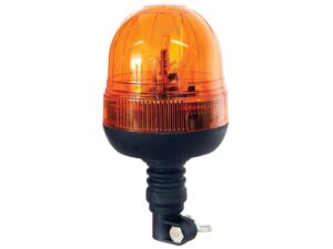 Faro Rotativo Giratorio Homologado 12–24V – Pin Flexible – IP65 – Ø128 mm